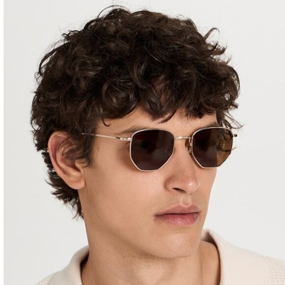 BRAND NEW Illesteva Hunter Gold Sunglasses with Brown Lenses main image 5